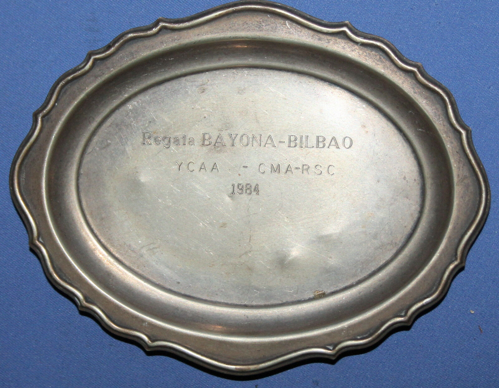 1984 Regatta Bayonne - Bilbao Small Silver Plated Tray